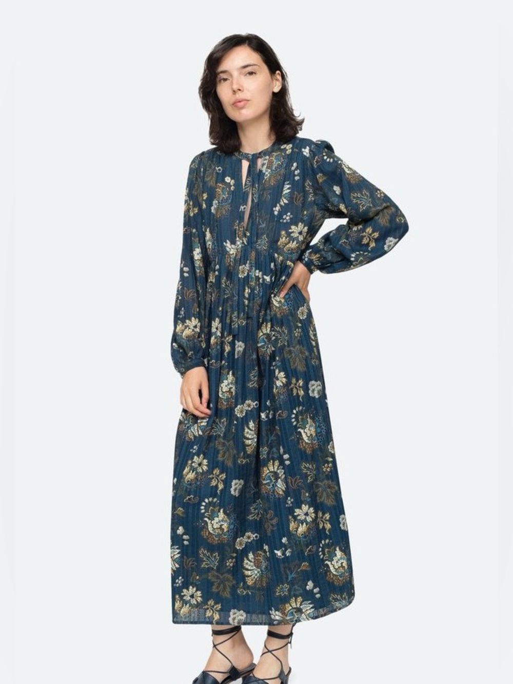 Sea New York Pascale Maxi Dress in Blue